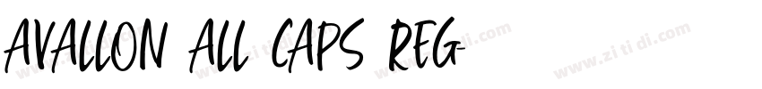 Avallon All Caps Reg字体转换